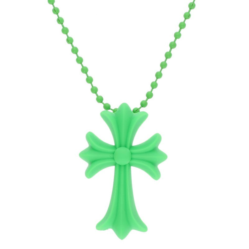 Chrome Hearts Green Rubber Small CH Cross Size ONE SIZE