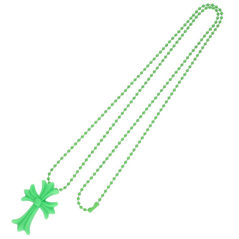 Chrome Hearts Green Rubber Small CH Cross Size ONE SIZE