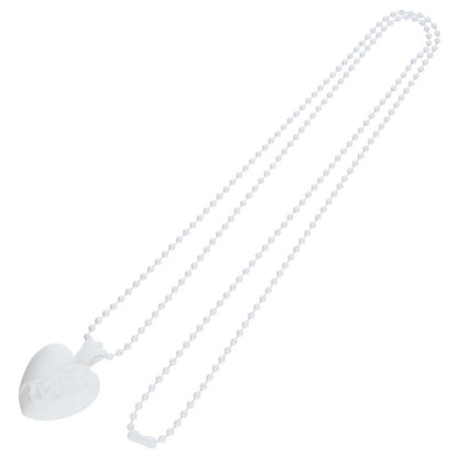 Chrome Hearts White Rubber Heart Necklace Size ONE SIZE