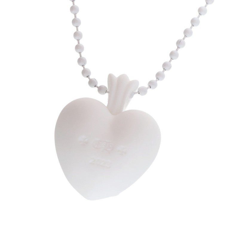 Chrome Hearts White Rubber Heart Necklace Size ONE SIZE