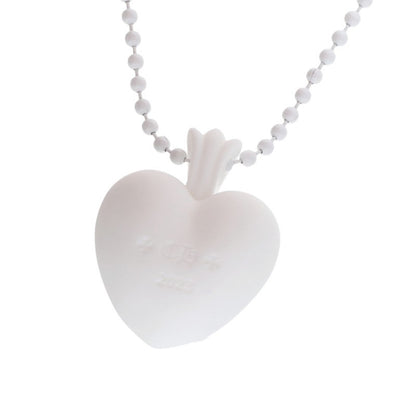 Chrome Hearts White Rubber Heart Necklace Size ONE SIZE