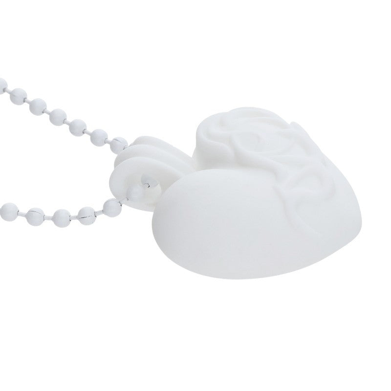 Chrome Hearts White Rubber Heart Necklace Size ONE SIZE
