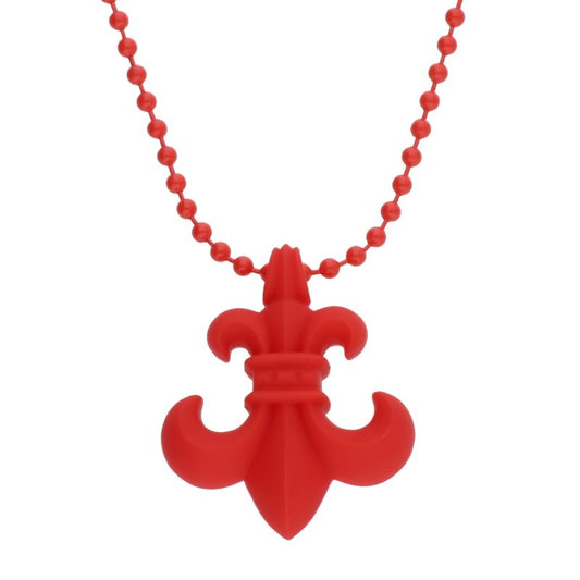 Chrome Hearts Red Rubber BS Fleur Necklace Size ONE SIZE