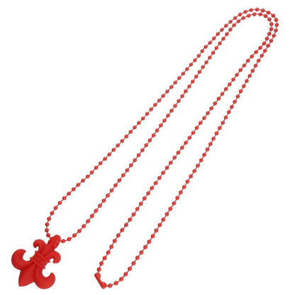 Chrome Hearts Red Rubber BS Fleur Necklace Size ONE SIZE