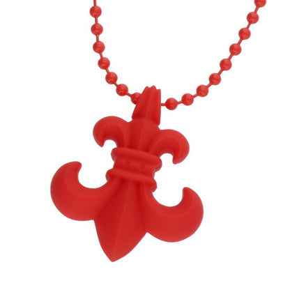 Chrome Hearts Red Rubber BS Fleur Necklace Size ONE SIZE