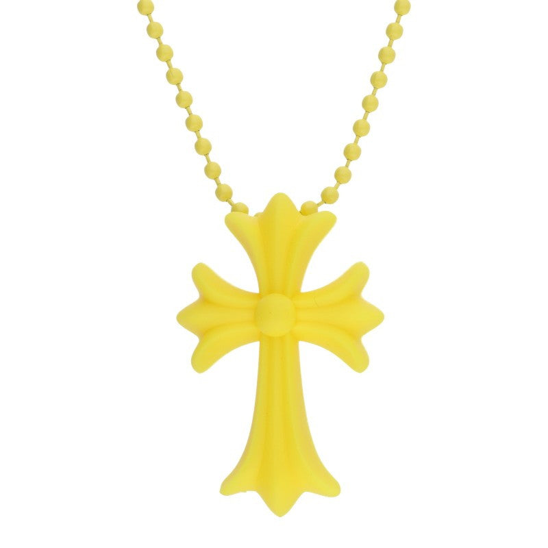 Chrome Hearts Yellow Rubber Small CH Cross Size ONE SIZE