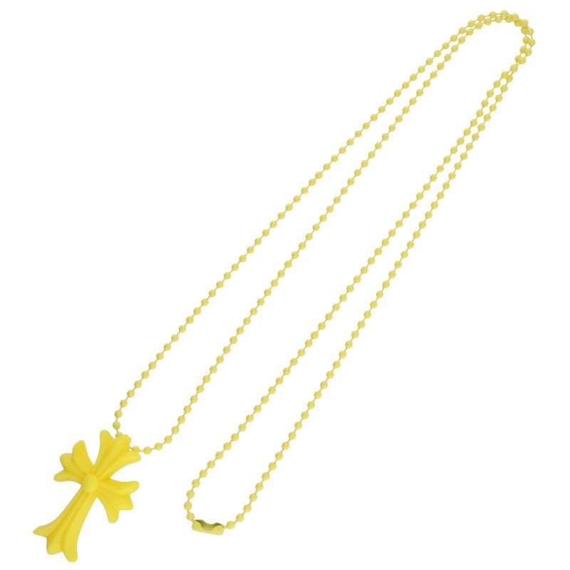 Chrome Hearts Yellow Rubber Small CH Cross Size ONE SIZE