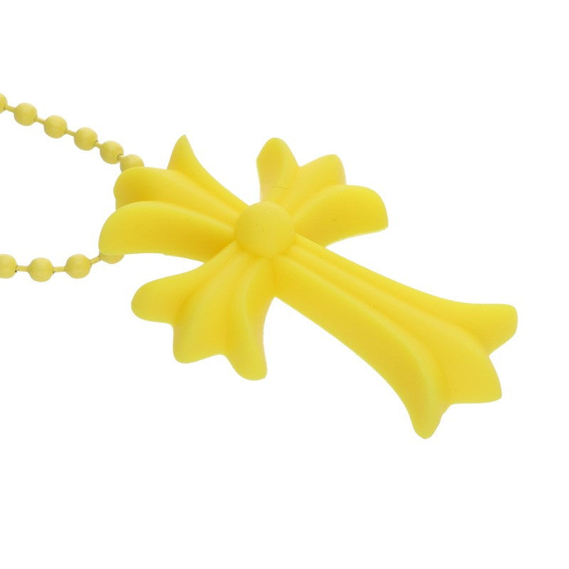 Chrome Hearts Yellow Rubber Small CH Cross Size ONE SIZE