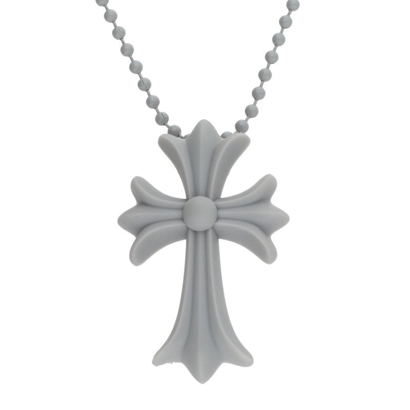 Chrome Hearts Gray Rubber Small CH Cross Size ONE SIZE