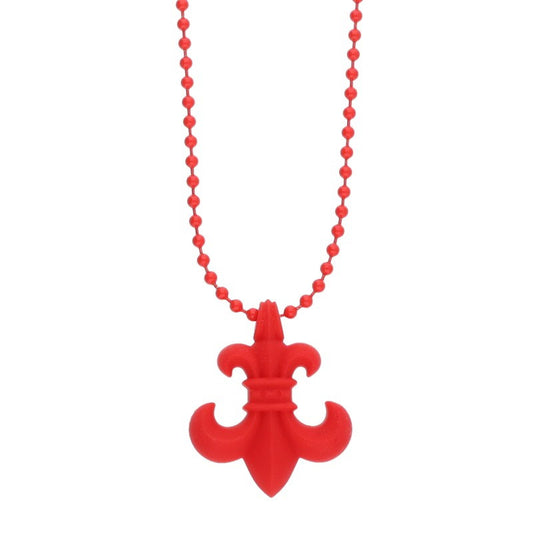 Chrome Hearts Red Rubber BS Fleur Necklace Size ONE SIZE