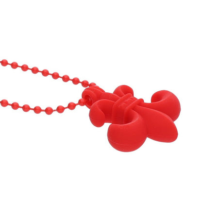 Chrome Hearts Red Rubber BS Fleur Necklace Size ONE SIZE