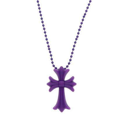 Chrome Hearts Purple Rubber Small CH Cross Size ONE SIZE