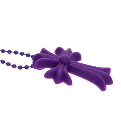 Chrome Hearts Purple Rubber Small CH Cross Size ONE SIZE