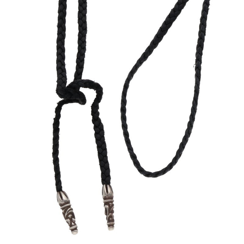 Chrome Hearts Black/Silver Scroll Leather Size ONE SIZE