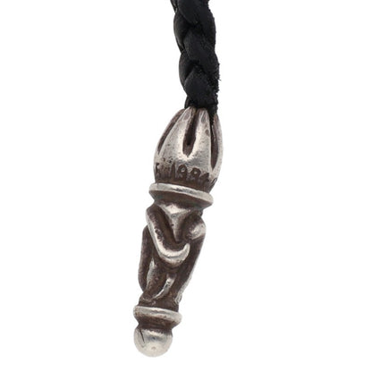 Chrome Hearts Black/Silver Scroll Leather Size ONE SIZE