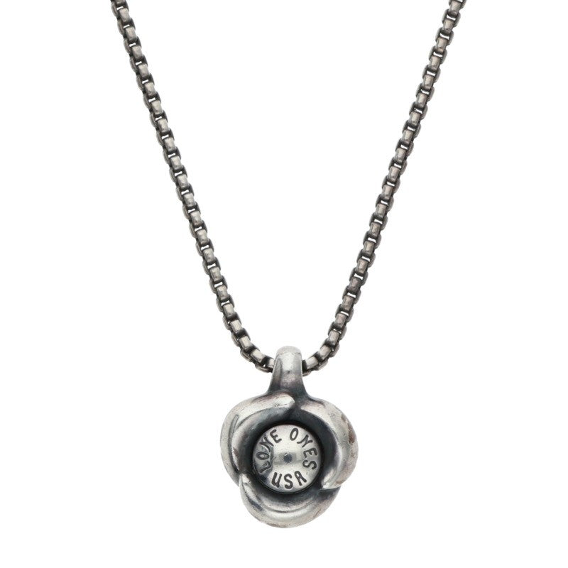 LONEONES Silver Flow Pendant KF Chain Necklace Size 18INCH