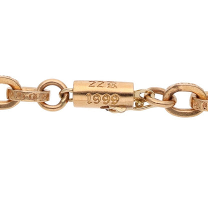 Chrome Hearts 22K Yellow Gold Chain Necklace Size 20INCH