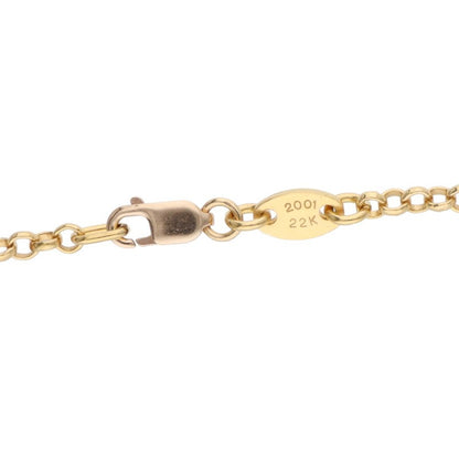 Chrome Hearts 22K Yellow Gold Chain Necklace Size 20INCH