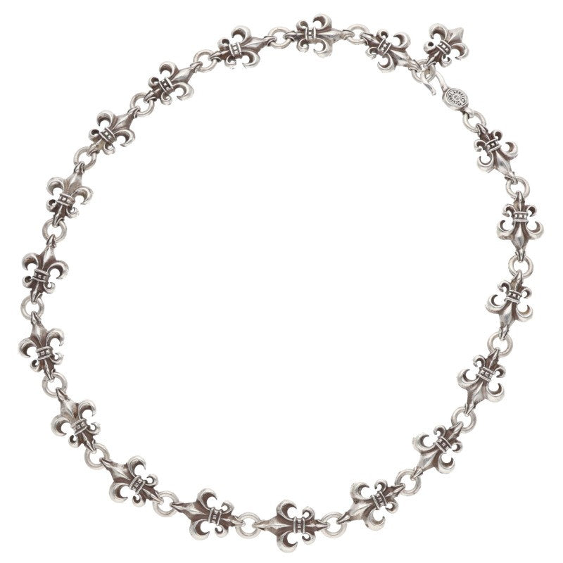 Chrome Hearts Cutout BS Fleur Silver Necklace Size ONE SIZE