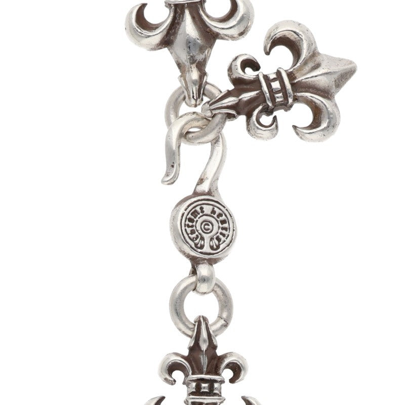 Chrome Hearts Cutout BS Fleur Silver Necklace Size ONE SIZE
