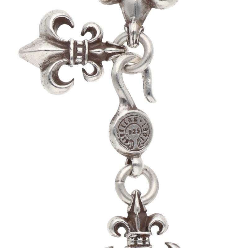 Chrome Hearts Cutout BS Fleur Silver Necklace Size ONE SIZE
