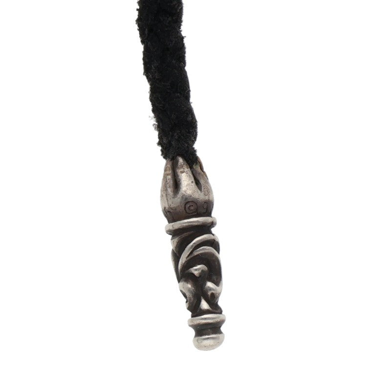Chrome Hearts Scroll Leather Braid Necklace Size ONE SIZE