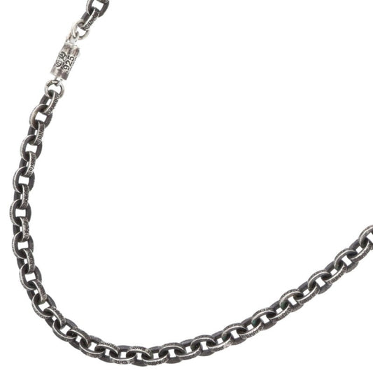 Chrome Hearts 925 Silver Paper Chain Necklace Size 24INCH