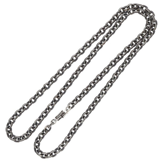Chrome Hearts 925 Silver Paper Chain Necklace Size 24INCH