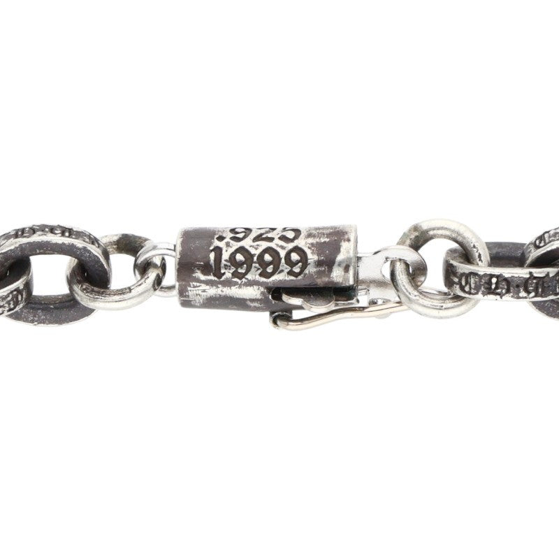 Chrome Hearts 925 Silver Paper Chain Necklace Size 24INCH
