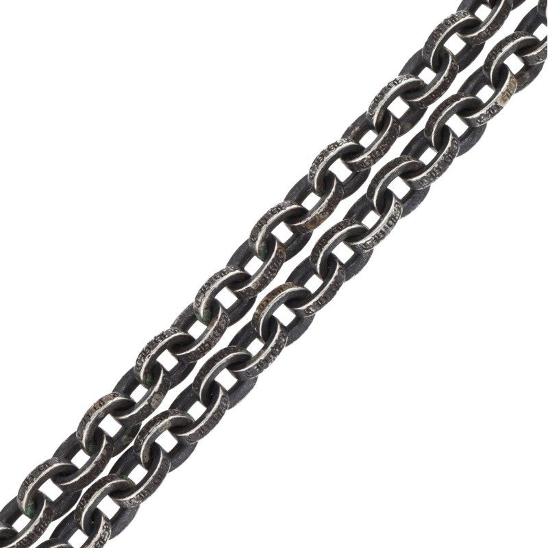 Chrome Hearts 925 Silver Paper Chain Necklace Size 24INCH