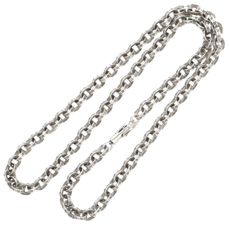 Chrome Hearts 925 Silver Paper Chain Necklace Size 18INCH