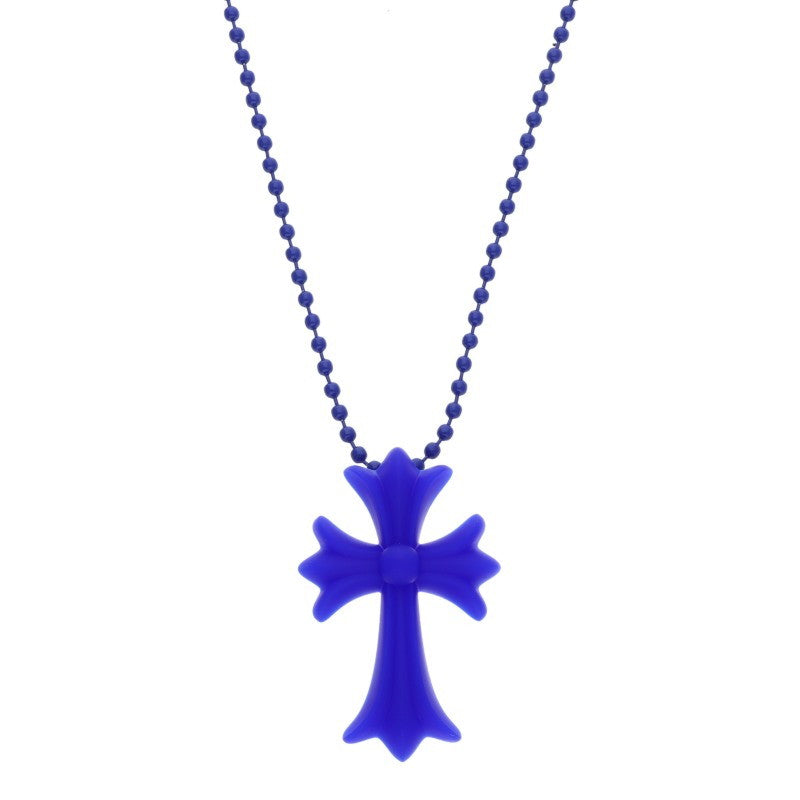 Chrome Hearts Rubber Small CH Cross Necklace Size ONE SIZE