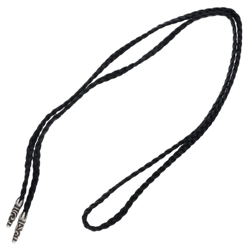 Chrome Hearts Scroll Leather Braid Silver Size ONE SIZE