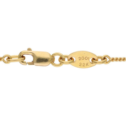 Chrome Hearts 22K Twist Chain 16inch Gold Size ONE SIZE