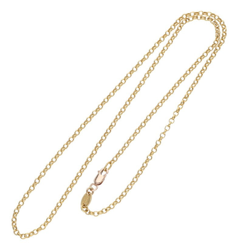 Chrome Hearts 22K Roll Chain Gold Necklace Size 18INCH