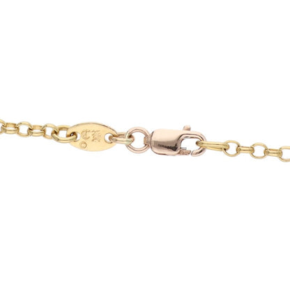 Chrome Hearts 22K Roll Chain Gold Necklace Size 18INCH