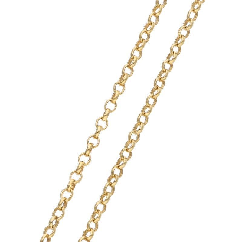 Chrome Hearts 22K Roll Chain Gold Necklace Size 18INCH