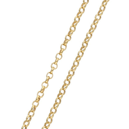 Chrome Hearts 22K Roll Chain Gold Necklace Size 18INCH