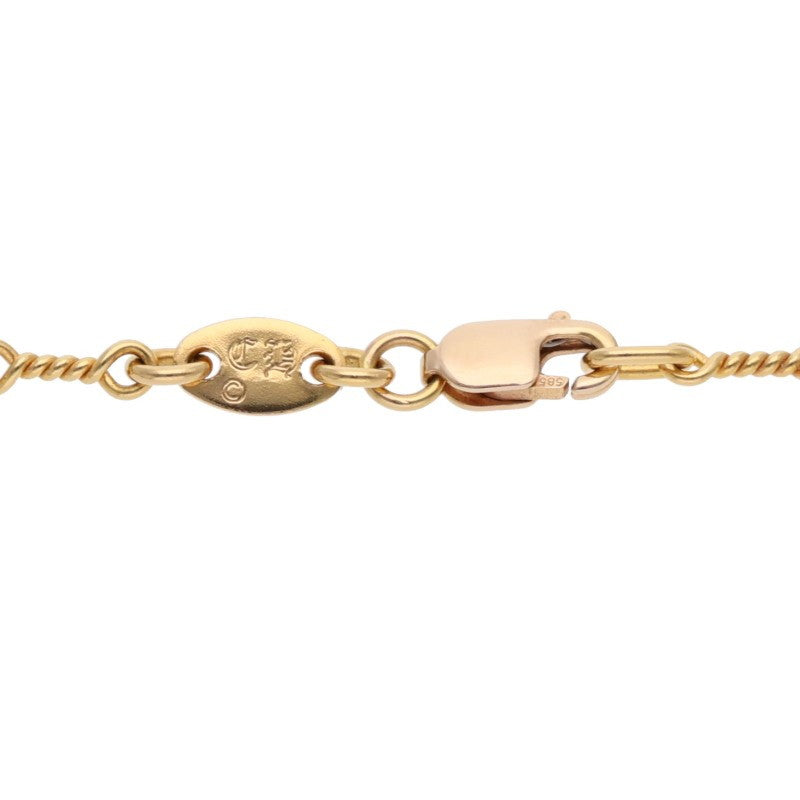 Chrome Hearts 22K Yellow Gold Chain Necklace Size 18INCH