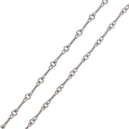 Chrome Hearts 18inch 18K Twist Chain White Size ONE SIZE