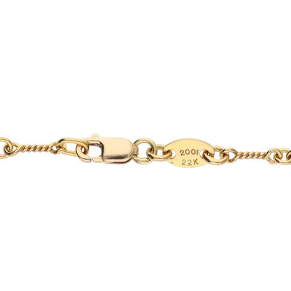 Chrome Hearts 22K Yellow Gold Twist Chain 18" Size ONE SIZE