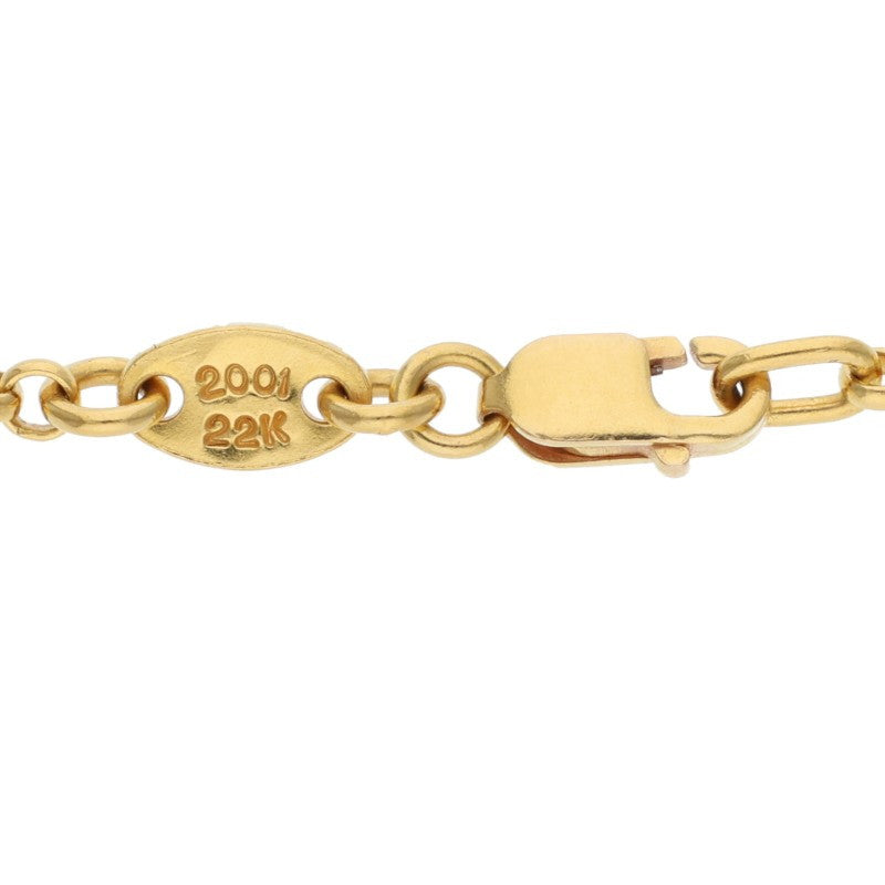 Chrome Hearts 22K Gold 16" Roll Chain Necklace Size ONE SIZE