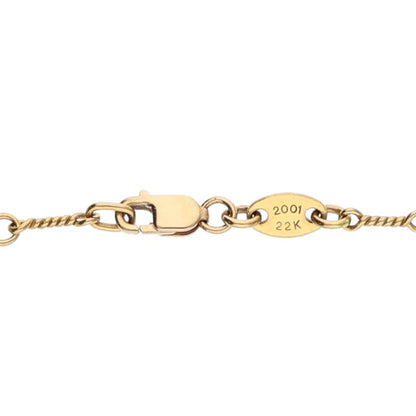 Chrome Hearts 22K Yellow Gold Twist Chain 18" Size ONE SIZE