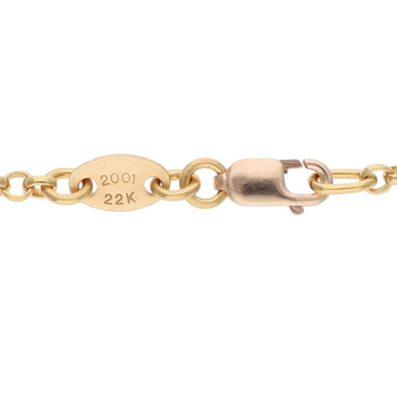 Chrome Hearts 22K Yellow Gold 20" Roll Chain Size ONE SIZE