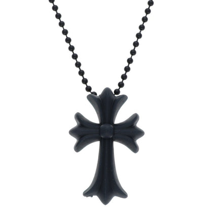 Chrome Hearts Black Rubber Small CH Cross Size ONE SIZE
