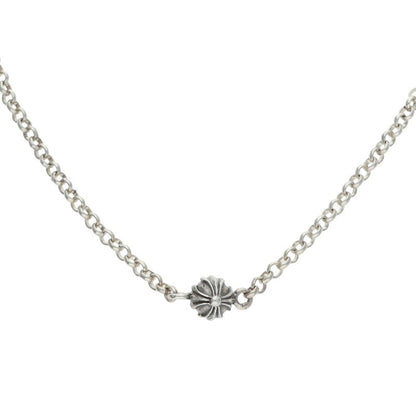 Chrome Hearts 925 Silver Cross Chain Necklace Size 18INCH