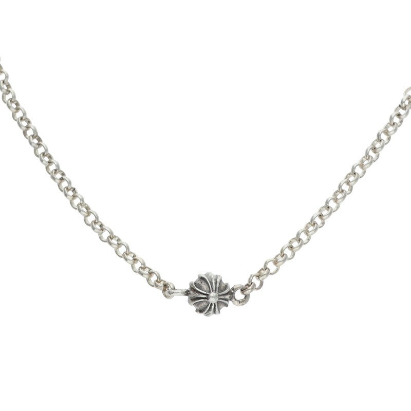 Chrome Hearts 925 Silver Cross Chain Necklace Size 18INCH