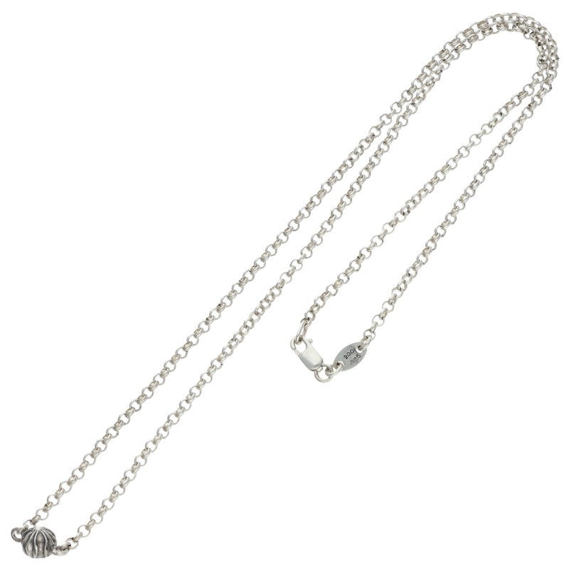 Chrome Hearts 925 Silver Cross Chain Necklace Size 18INCH