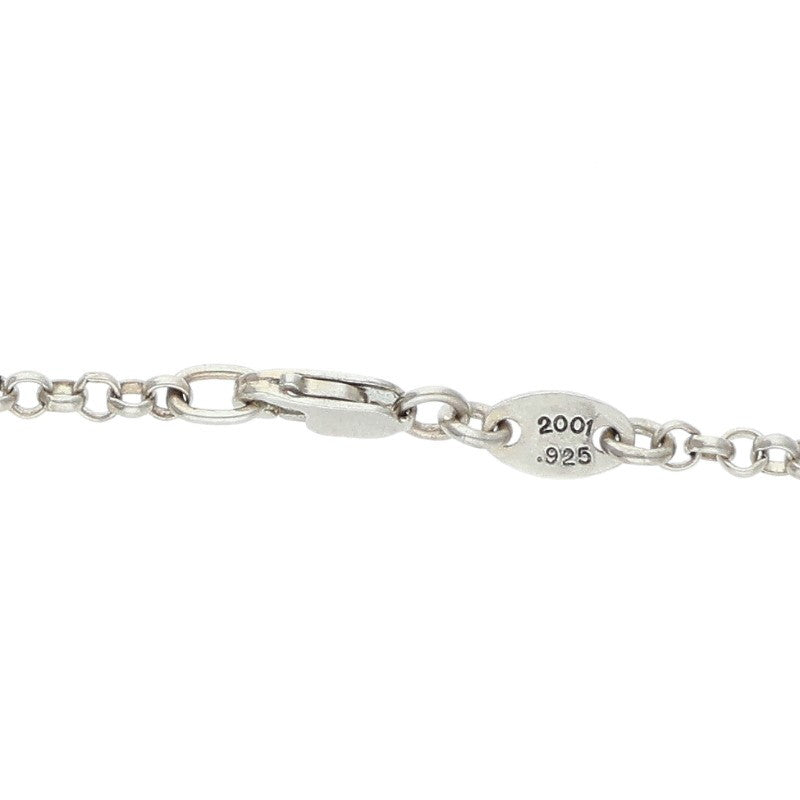 Chrome Hearts 925 Silver Cross Chain Necklace Size 18INCH