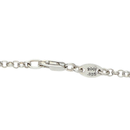 Chrome Hearts 925 Silver Cross Chain Necklace Size 18INCH